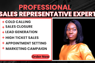 be your sales closer, sales representative, b2b sales lead, sales rep, cold call