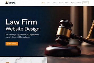 design a modern law firm or attorney website to build trust and credibility
