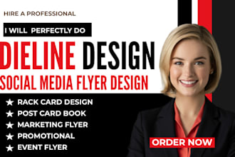 do rack card post card bookmark book marketing promotional event flyer design