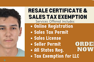 get sales tax permit and resale certificate with seller permit in all US states