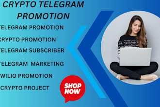 grow crypto telegram promotion, nft promotion, telegram marketing, memecoin