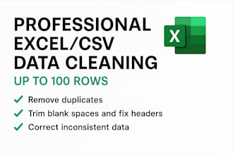 clean and format your CSV or excel data using python