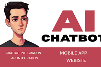 ai chatbot development, api integration, mobile app chatbot, ai website chatbot