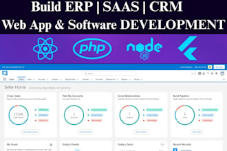 build web app, desktop app, erp,pos, saas,CRM, cms for your software development