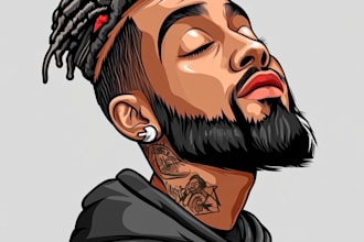 create amazing cartoon caricature potrait for you