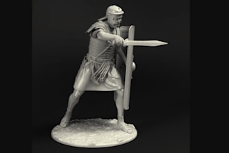 scult3d miniature terrain figurines,ttrpg cosplay, toy figure,wargame sculpture