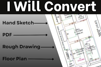create professional autocad 2d drawings and house plan