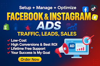 setup facebook ads campaign, fb ads, instagram ads, and meta ads management