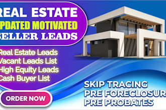provide real estate cash buyers and motivated sellers