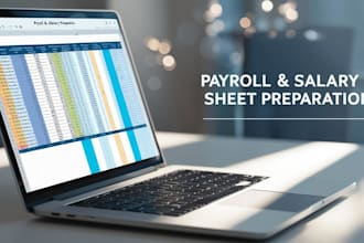 prepare monthly salary sheets and payroll reports accurately