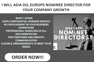 do asia, europe nominee director for your company growth