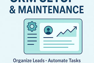 set up and manage your CRM to track leads and boost your business