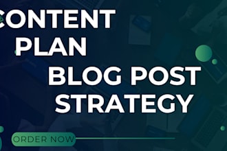 create a content plan for your blog