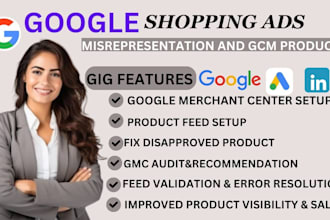 fix gmc misrepresentation suspension and restore shopping ads
