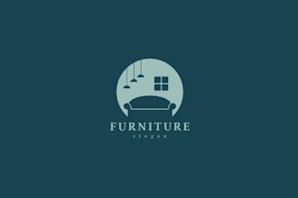 make a luxury furniture logo for your interior brand