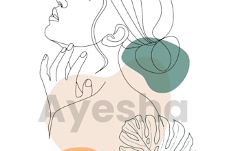 draw beautiful line art portraits