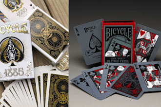 design card game custom card game design board art and box design