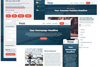 build and customize nationbuilder website political campaign charity donation
