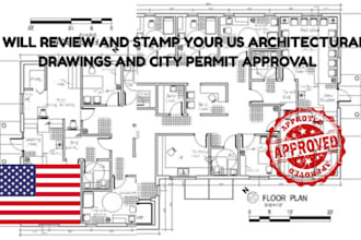 draw and stamp your USA city permit architectural drawings