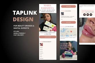 design a custom taplink mini site for your business