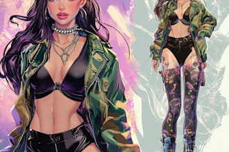 do comic book art, comic book illustrations