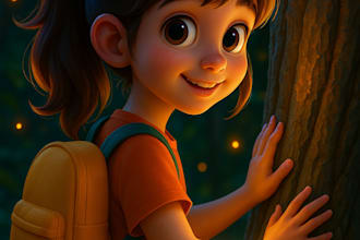 do children picture book illustration, kid lit, 3dcharacters