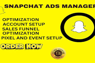 create snapchat pixel ads, ads manager, snapchat marketing ads set up