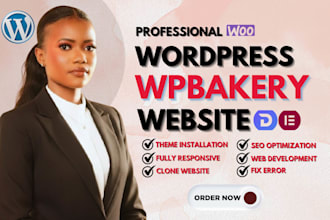 customize website with wpbakery, divi, envato, elementor pro, wpbakery builder