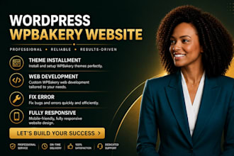 customize website with wpbakery, divi, envato, elementor pro, wpbakery builder