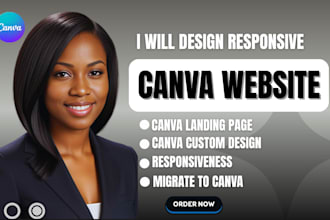 create canva website design, canva landing page migrate canva to wordpress wix