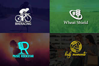 do modern minimalist custom business logo design and redsign