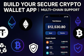 crypto wallet app, trading app multichain defi app, blockchain, non custodial