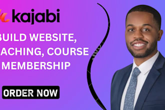 design kajabi optin page, teachable website and thinkific online course