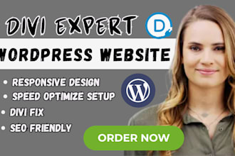 be your divi expert for wordpress website, divi theme, divi builder customize
