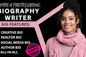 write a professional bio, about me, about us, realtor bio or real estate bio