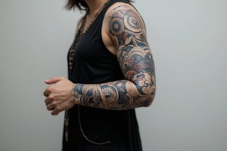 do your minimalist tattoo design in my art style