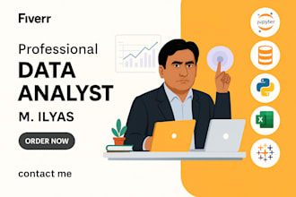 do data analyst and data visualization excel report and power bi dashboard