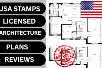 draw and stamp your USA city permit architectural drawings
