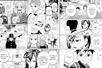 draw comic script manga panel anime manga page comic line art ink color