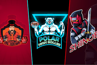 create a custom 2d mascot logo