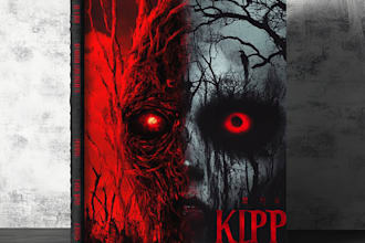 do a fantasy book cover, horror, or romance book art
