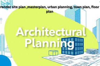 render site plan ,masterplan, urban planning, town plan, floor plan