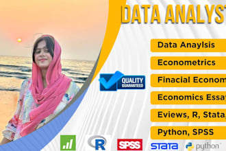 do financial economics, econometrics analysis using r, stata, eviews, and python