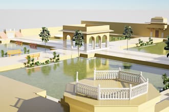make the detailed 3d model of the building