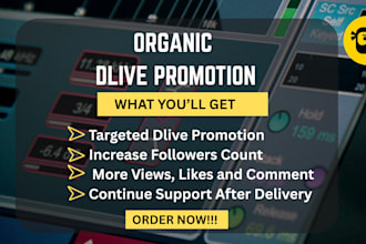 dlive channel promotion dlive promotion dlive followers organic live viewers