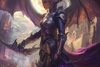 design character drawings for fantasy concept art and dnd fanart