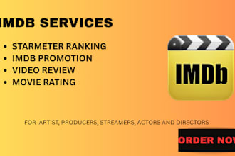 do imdb page promotion, improve starmeter rank, film rating or film review