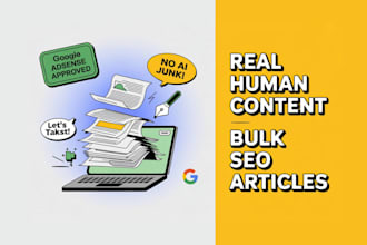 write bulk articles and SEO blog posts