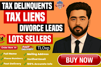 do tax delinquents tax liens divorce leads off market lots land sellers