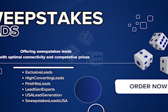 provide targeted sweepstakes leads in USA